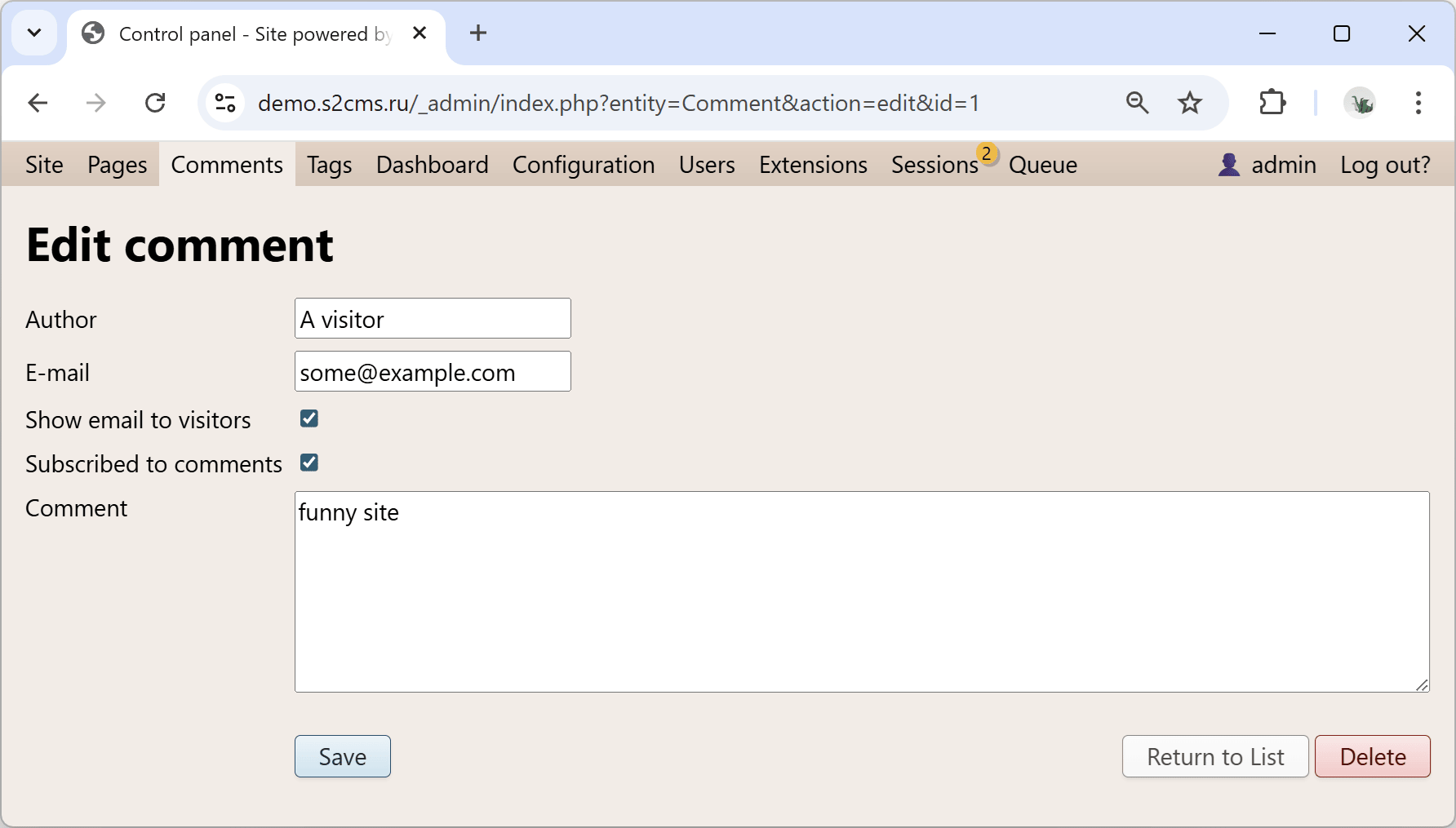 Comment Form