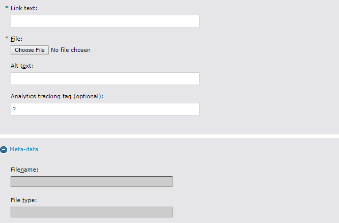 file widget content config