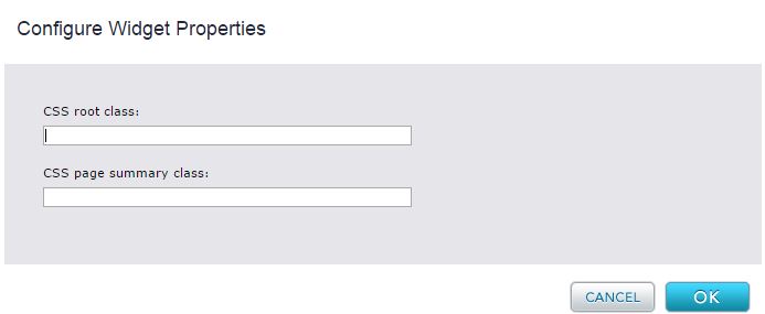 Archive list widget style config
