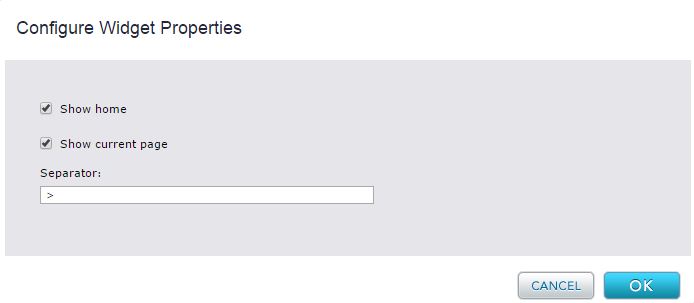 breadcrumb layout config