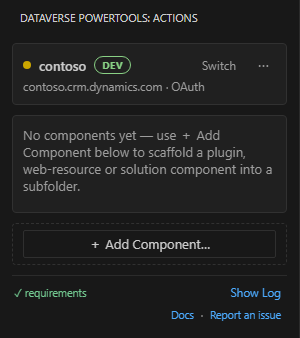 Empty project — add components