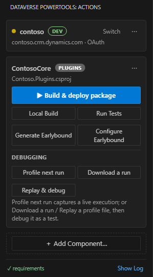 Plugin menu
