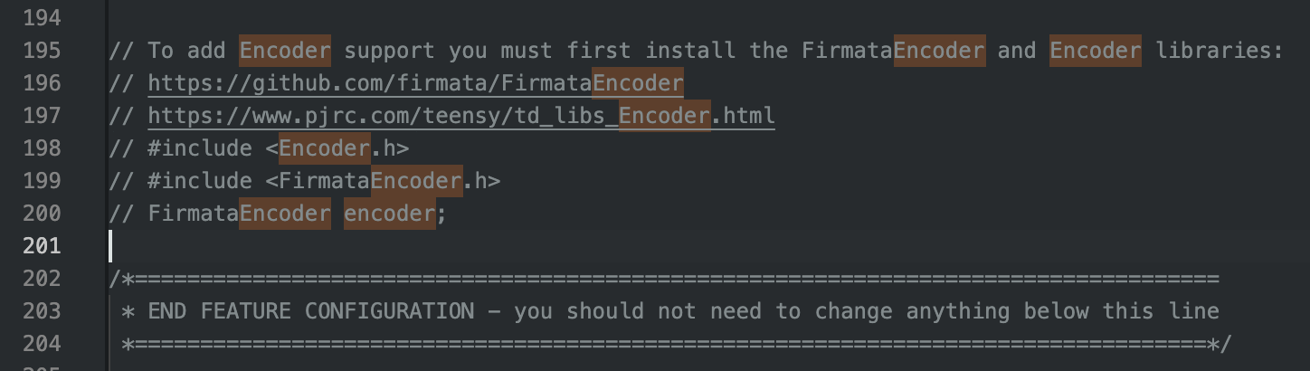 encoder lines