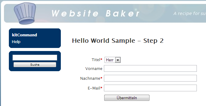 Form sample - Step 02