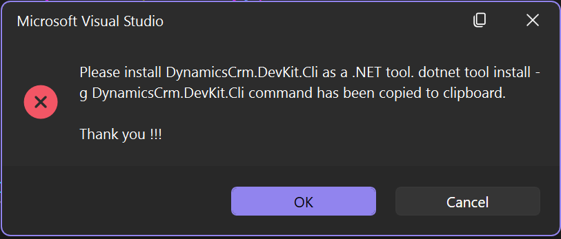Install CLI Prompt