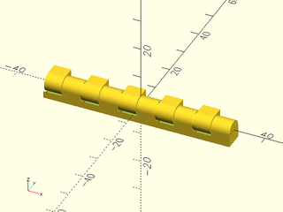 HingeLineWithSpacingAndNum() Example 1