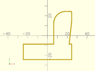 Shoe2dOutline() Example 1