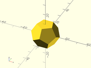 Dodecahedron() Example 1