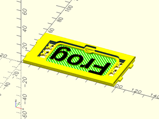 SlidingCatchBoxLidWithLabelAndCustomShape() Example 1