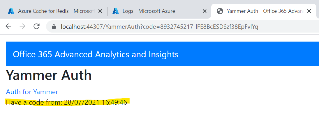 Yammer code got got