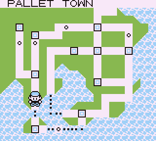 Pokémon Red Town Map