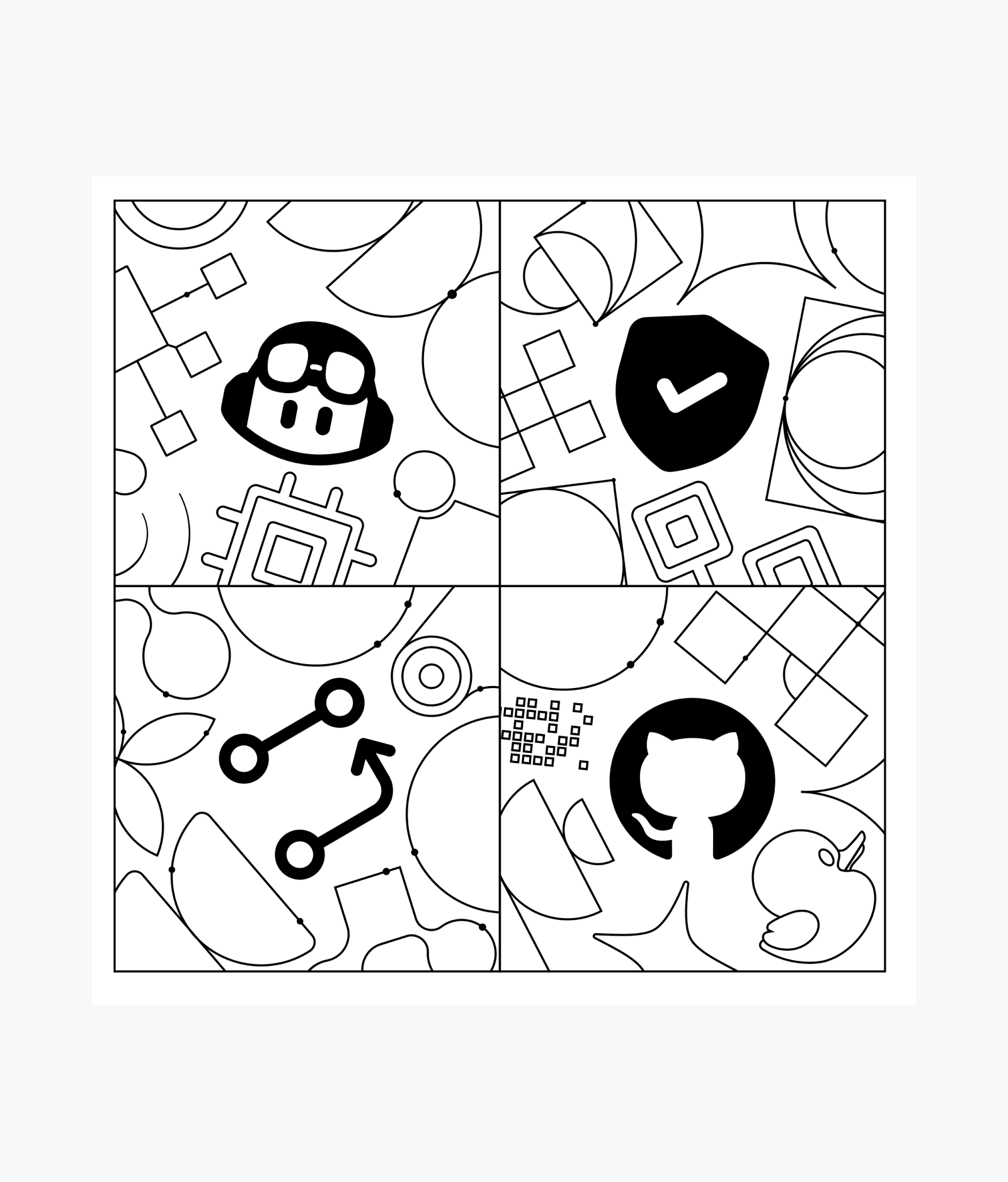 Isolated graphic used on swag apparel from GitHub Universe