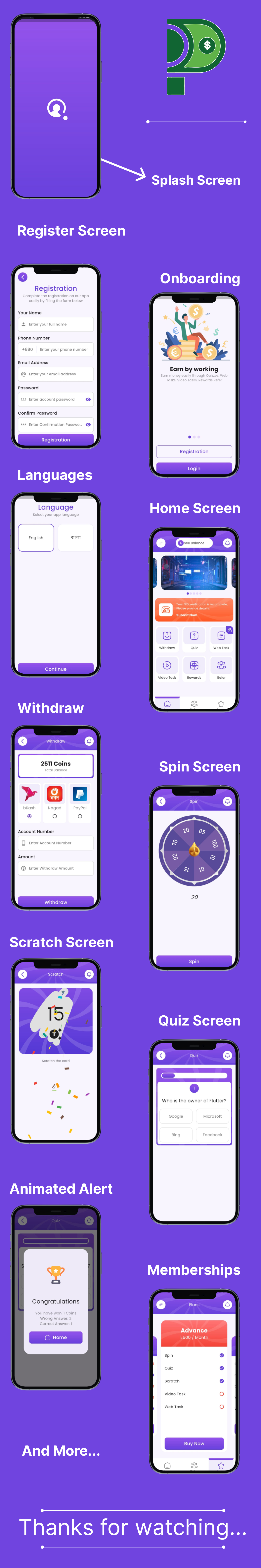 PW Earn - Reward Earning App Flutter Template - 2