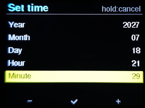 Set time