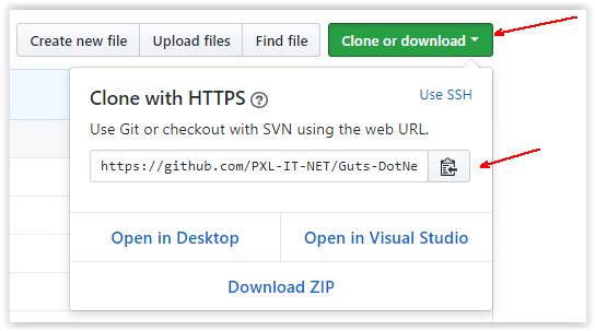 Get clone url