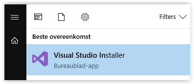 Run Visual Studio Installer