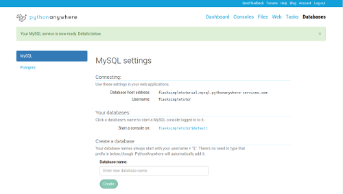 flask-tutorial-databases-tab-after-set-password.png