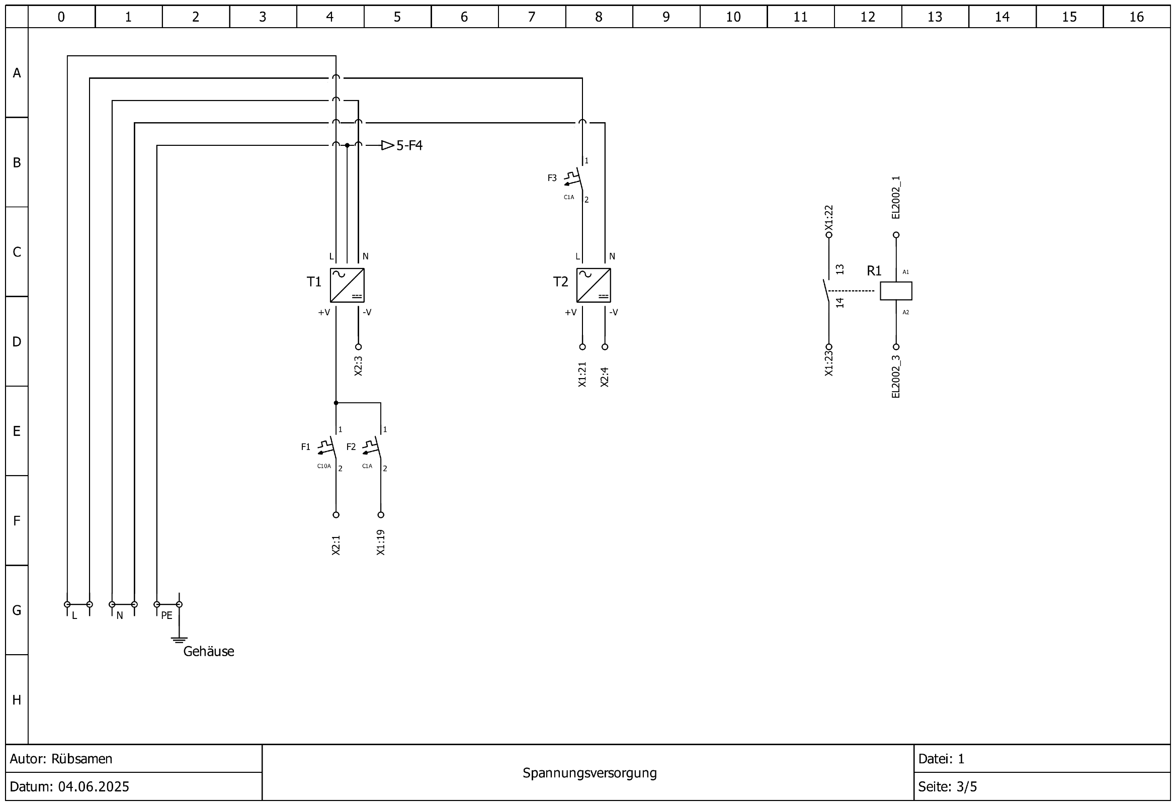 QiTech Pro Winder Electrical Diagram - Sheet 3