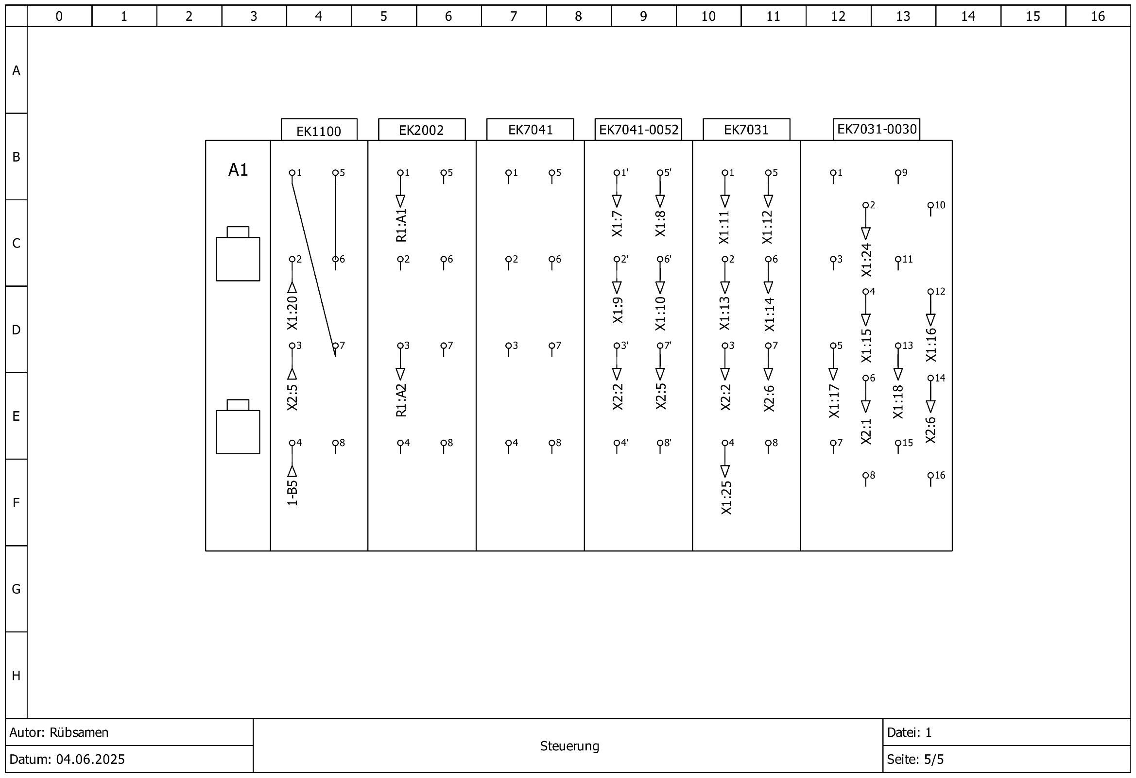 QiTech Pro Winder Electrical Diagram - Sheet 5