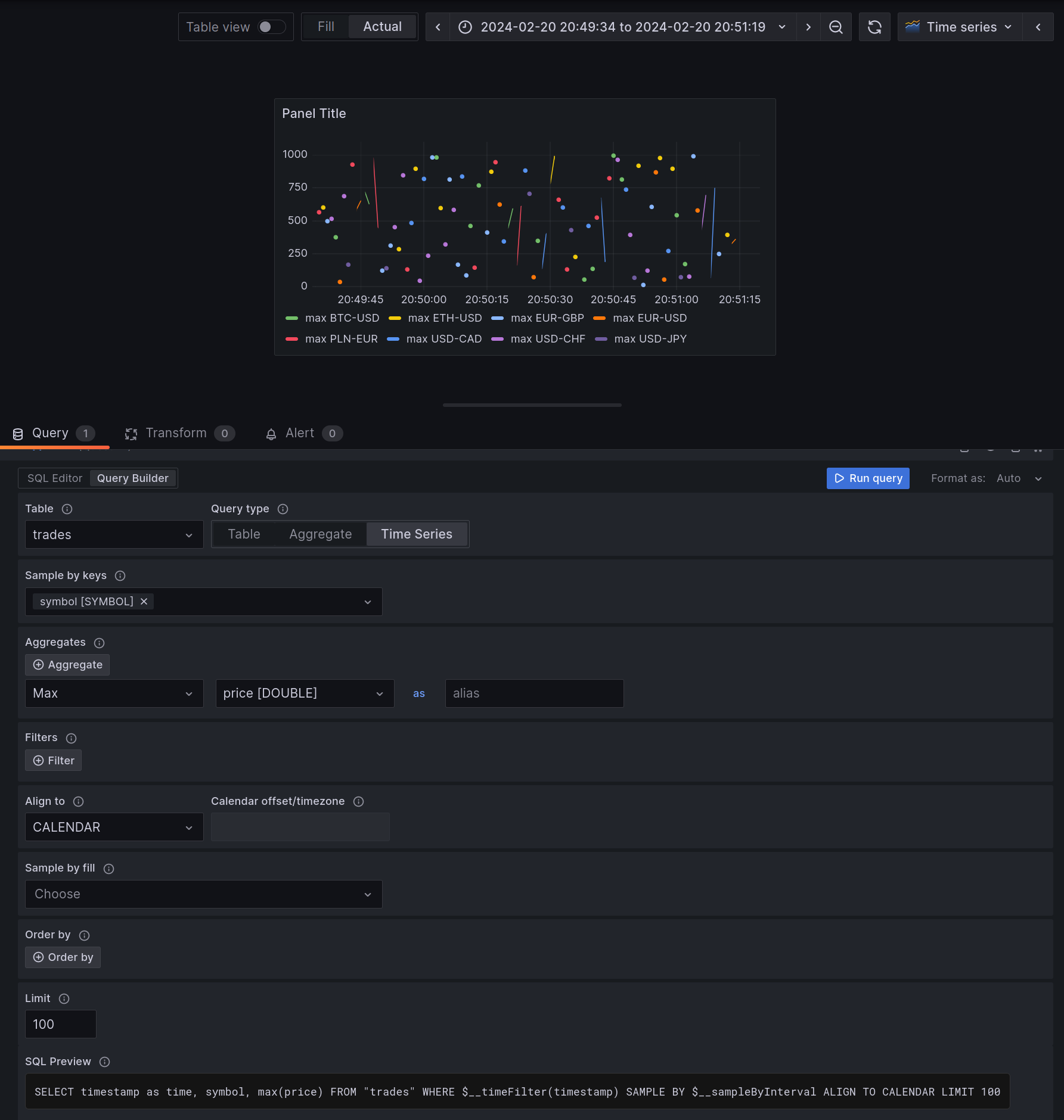 Sql builder screenshot