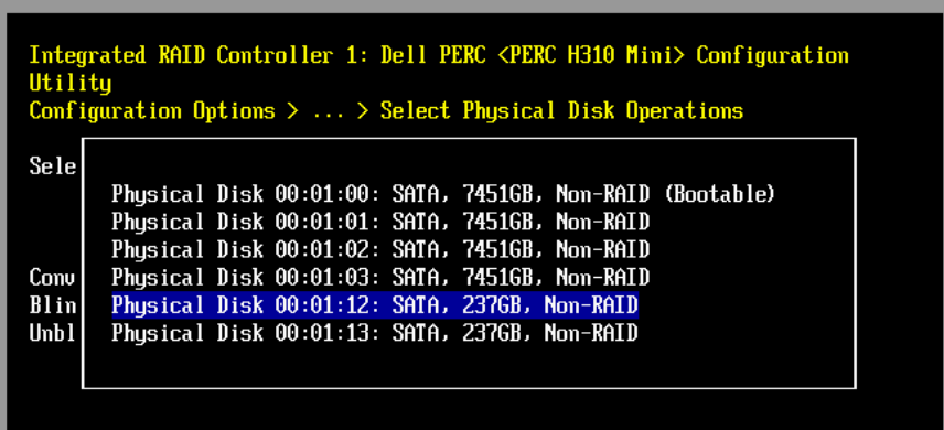 Step 4: Select the disk