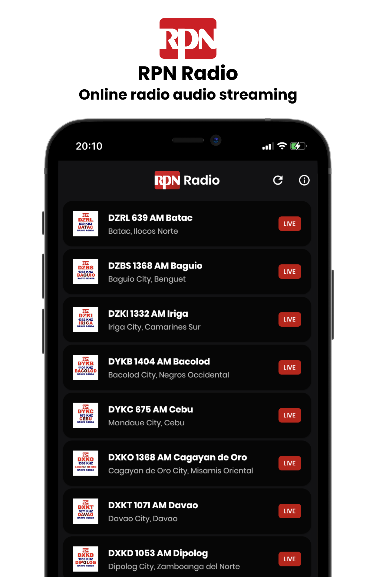RPN Radio screenshot