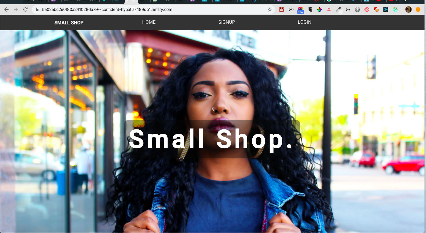 Renée Cruz, Small Shop Web App Demo
