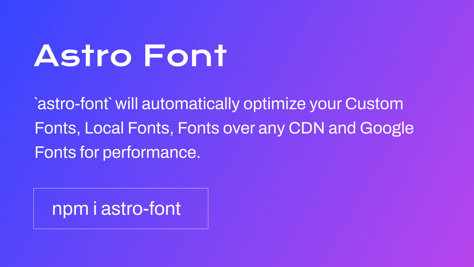 astro-font by LaunchFa.st
