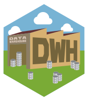 DAta warehouse hex sticker