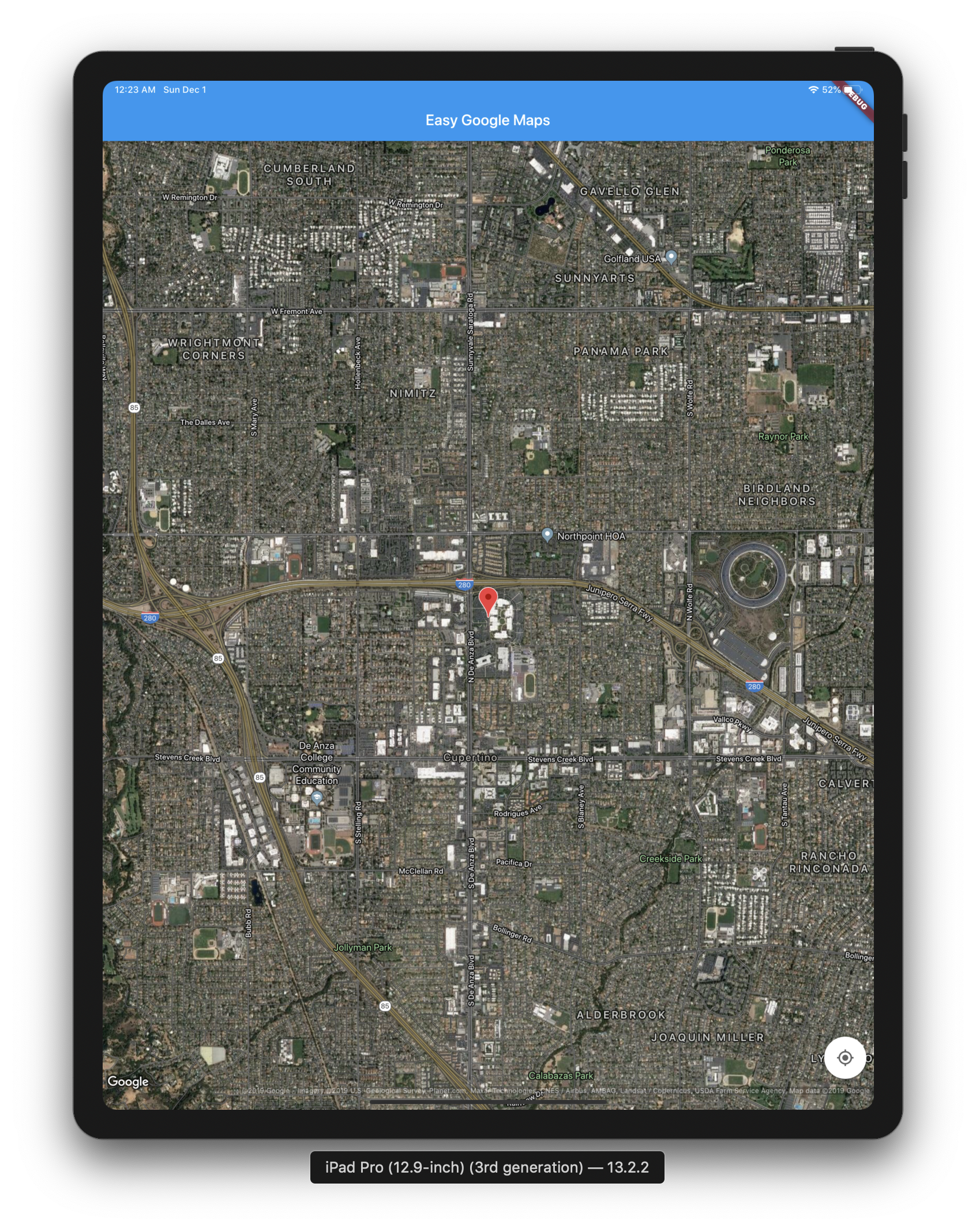Easy Google Maps for Flutter