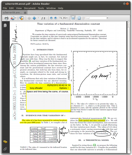 The annotated PDF file in Acrobat Reader