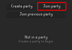 Join Party button