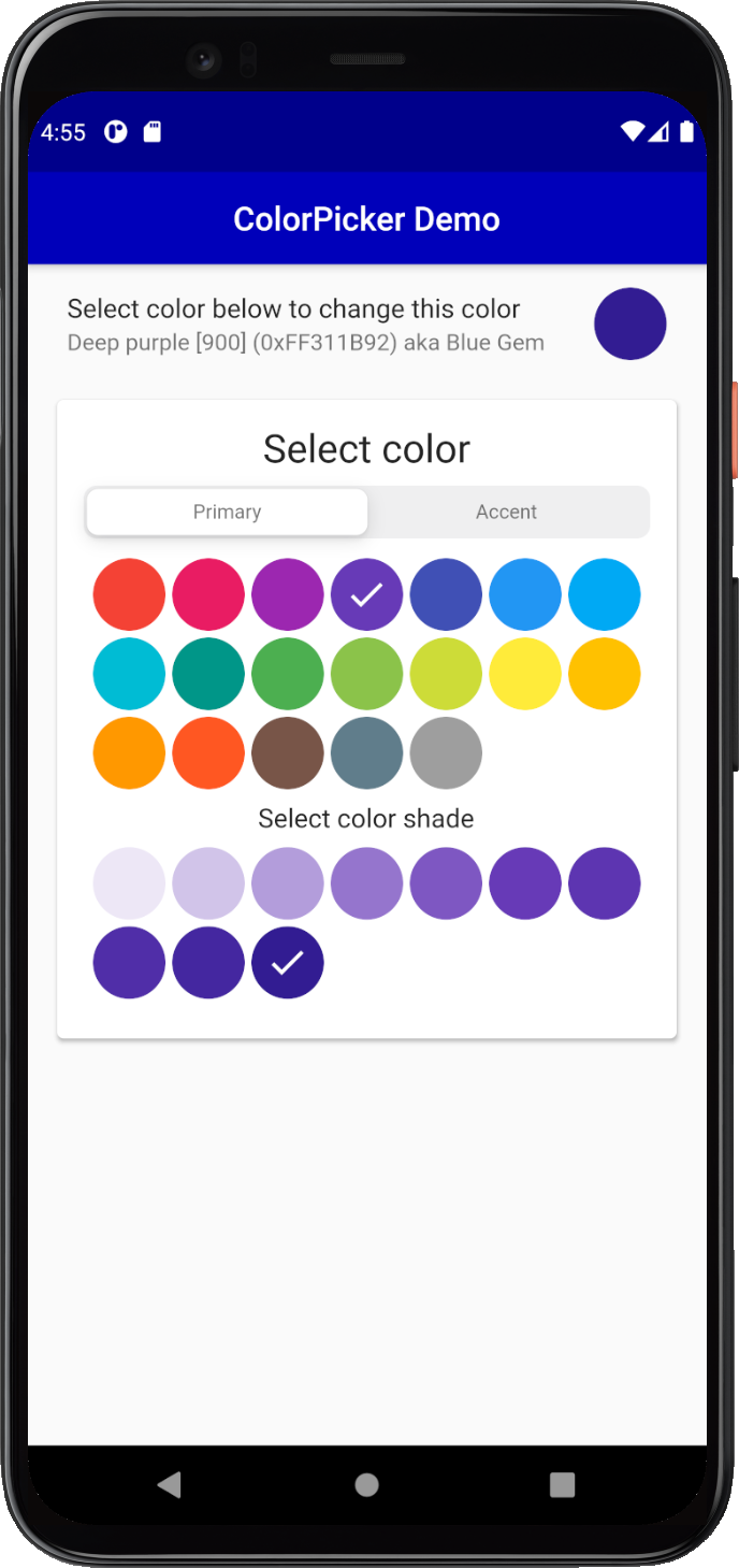 ColorPicker round with indicator