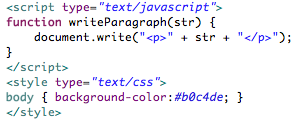Javascript and CSS highlighting