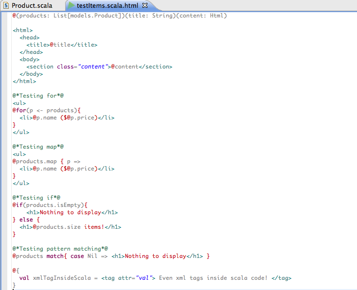 Template Syntax Highlighting Preview