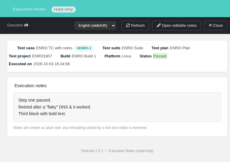 Execution Notes (read-only) — rich note