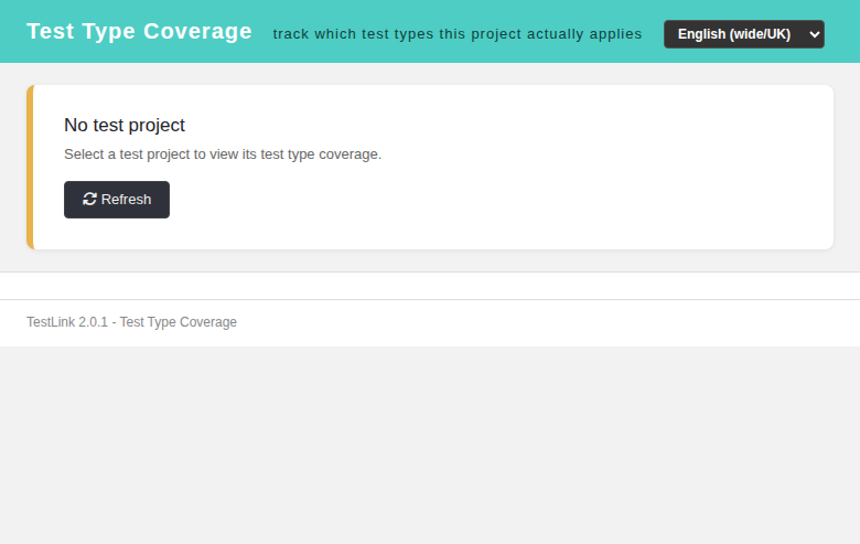 Test Type Coverage — 404 no test project