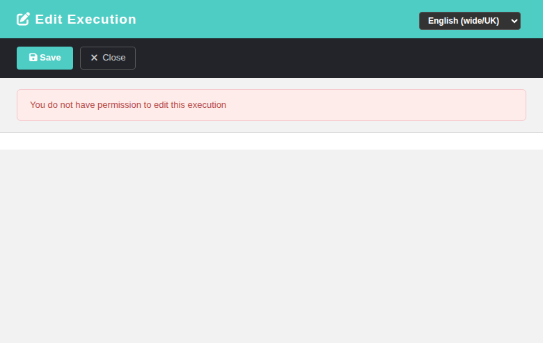 No permission