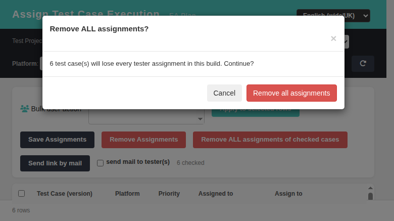 Remove ALL confirmation