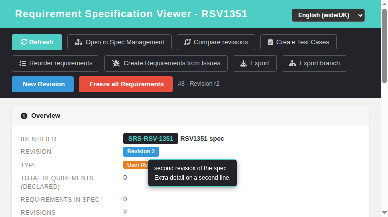 reqSpecView tooltip