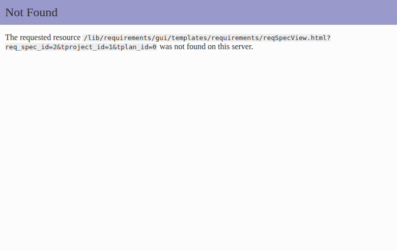 reqSpecView deep link before fix