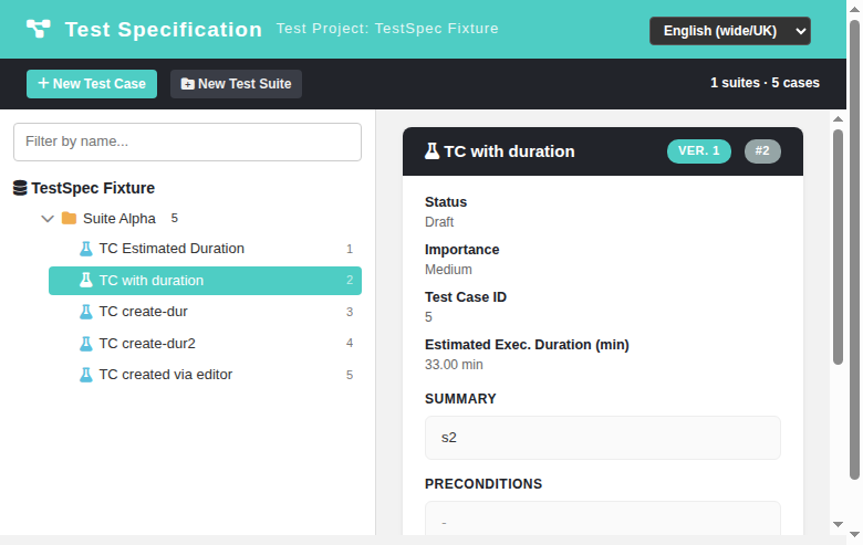 Detail view duration meta-item