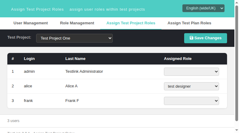 admin assign screen
