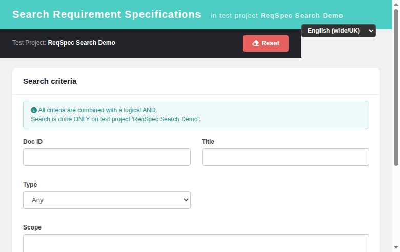 Search form