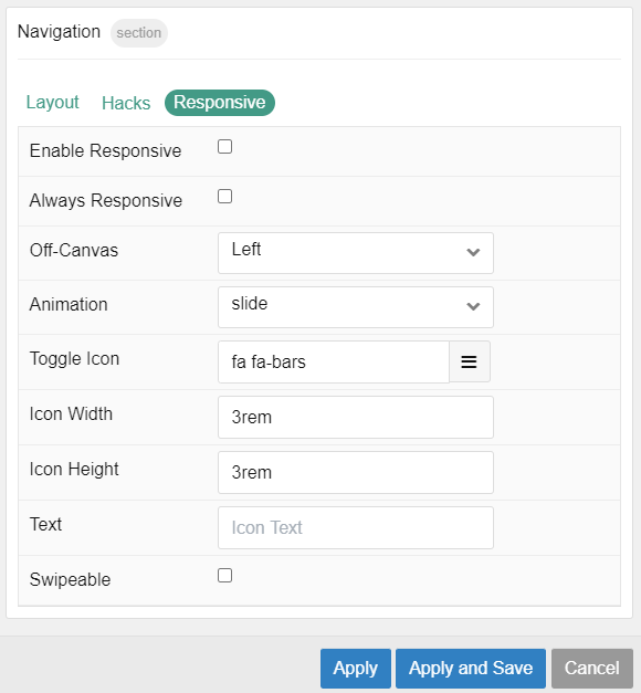 gantry responsive