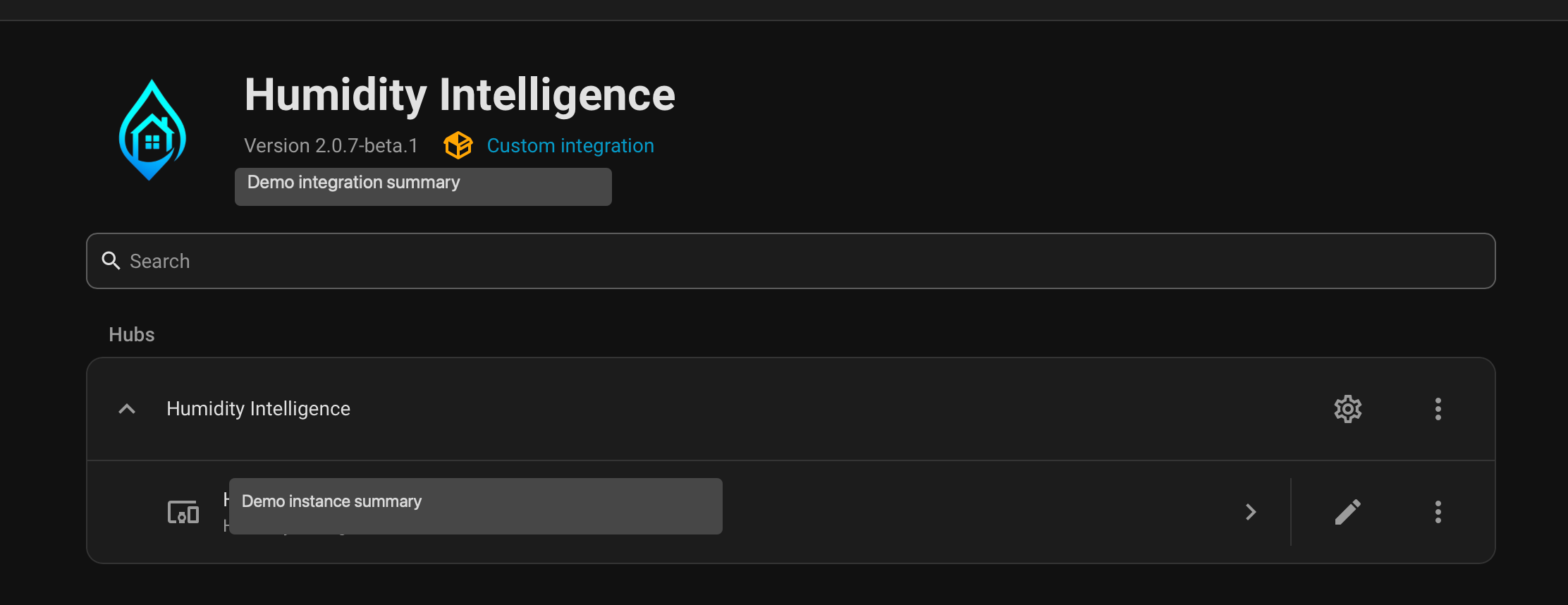 Humidity Intelligence integration overview