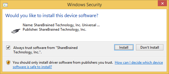 Installing PortaPack firmware updater in Windows 8