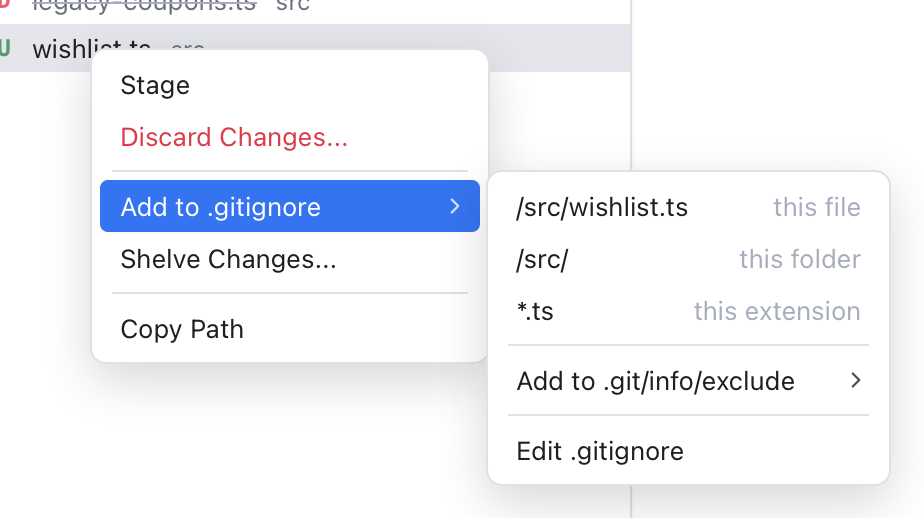Add to .gitignore