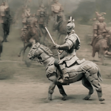 A_Terracotta_Warrior_is_riding_a_horse_through_an_ancient_battlefield_1455028.gif
