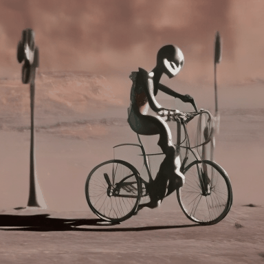 An_alien_is_riding_a_bicycle_on_Mars_2390886.gif